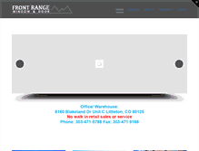Tablet Screenshot of frontrangewindow.com